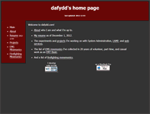 Tablet Screenshot of dafydd.com
